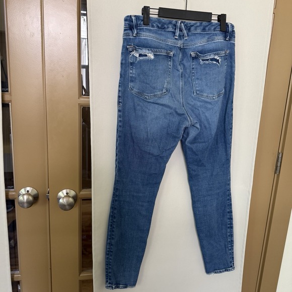 Good American Womens 12/31 Blue  Good Legs Jacked Step Hem Skinny Leg Jeans - Picture 5 of 11